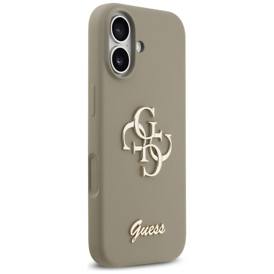Etui na Apple iPhone 17, Guess, Big 4G Script, Brązowy