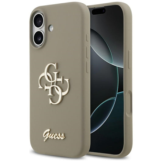 Etui na Apple iPhone 17, Guess, Big 4G Script, Brązowy