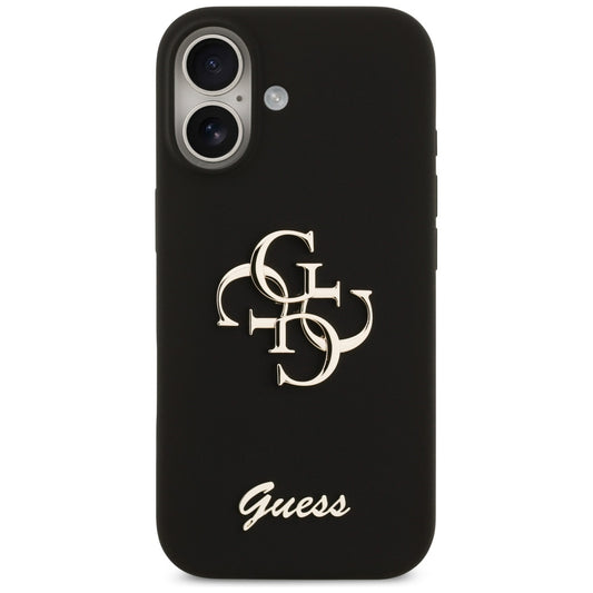 Etui na Apple iPhone 17, Guess, Big 4G Script, Czarne