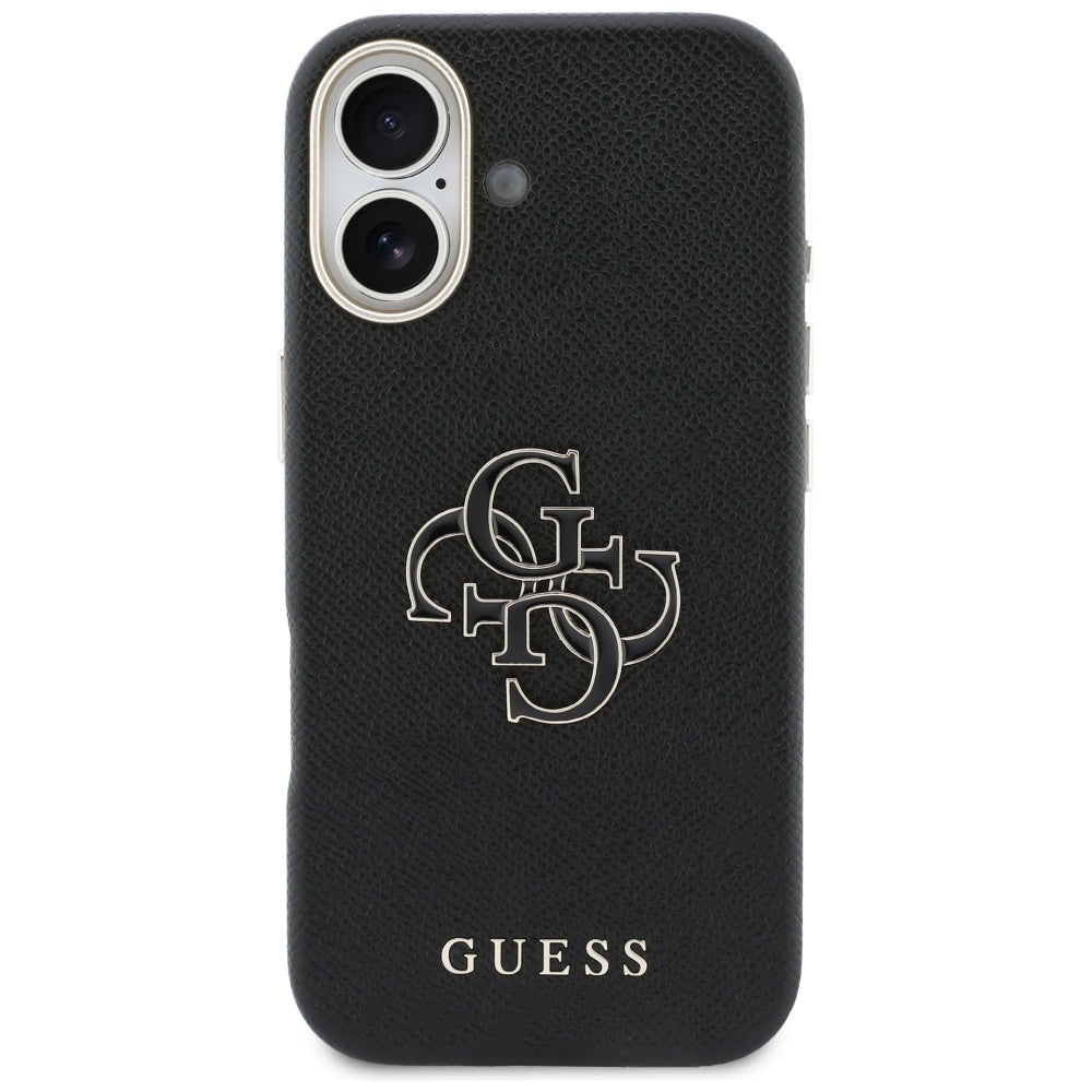 Etui na Apple iPhone 17, Guess, Resin Logo, Czarne