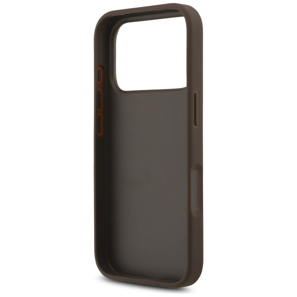 Etui na Apple iPhone 17 Pro, Guess, 4G Big Logo, Brązowy