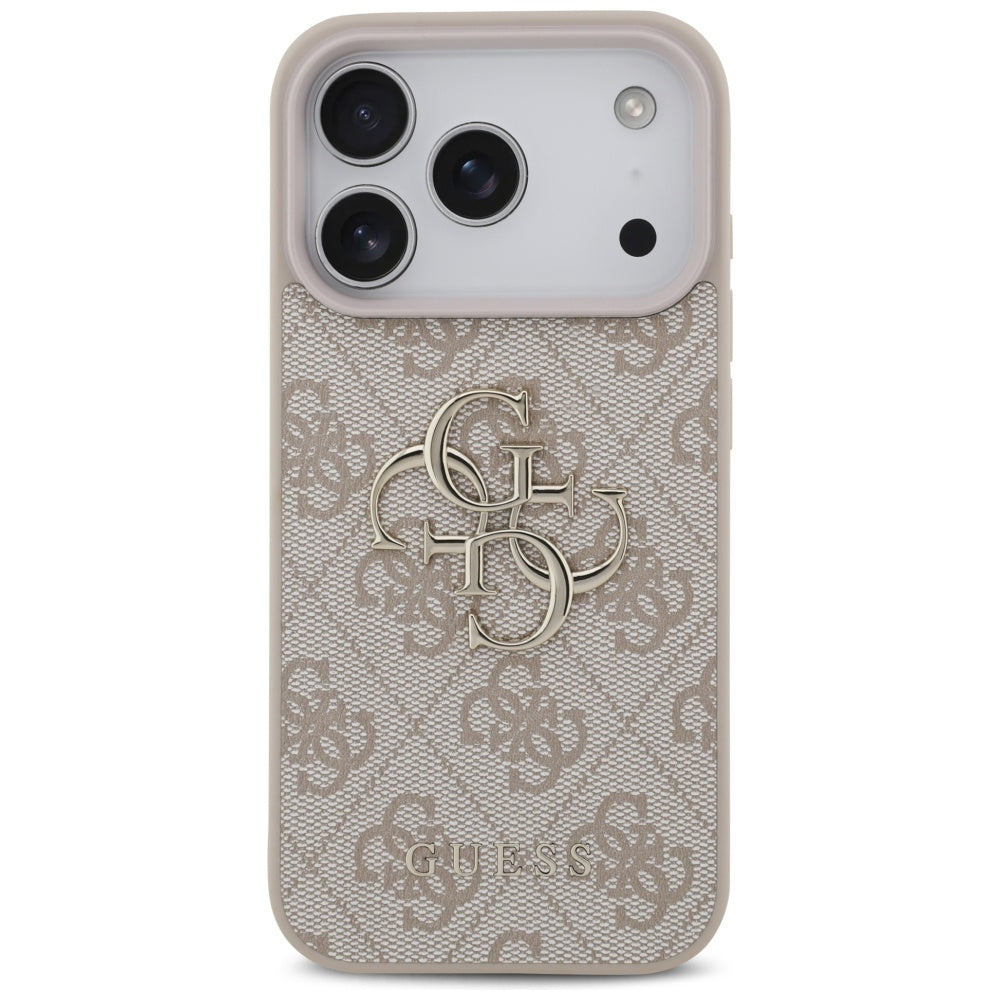 Etui na Apple iPhone 17 Pro, Guess, 4G Big Logo, Różowy