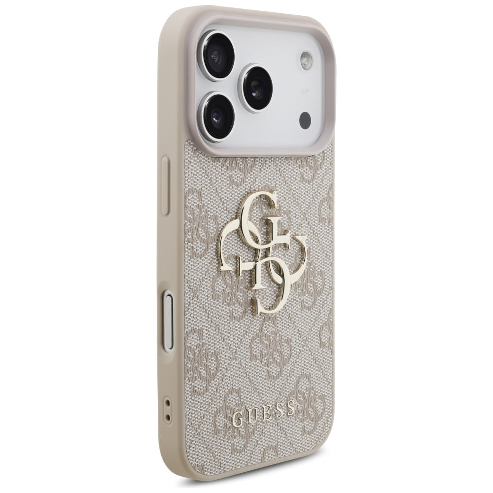 Etui na Apple iPhone 17 Pro, Guess, 4G Big Logo, Różowy