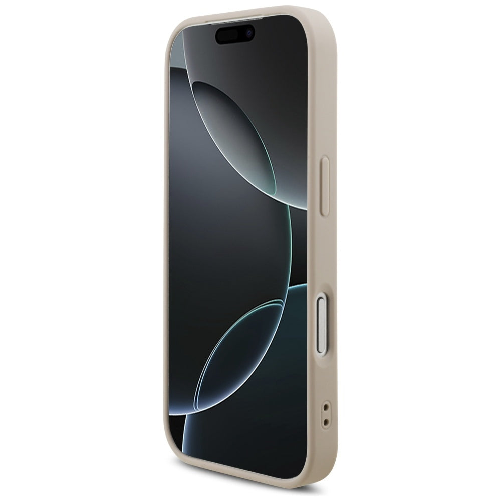 Etui na Apple iPhone 17 Pro, Guess, 4G Classic Logo with Strap, Różowy