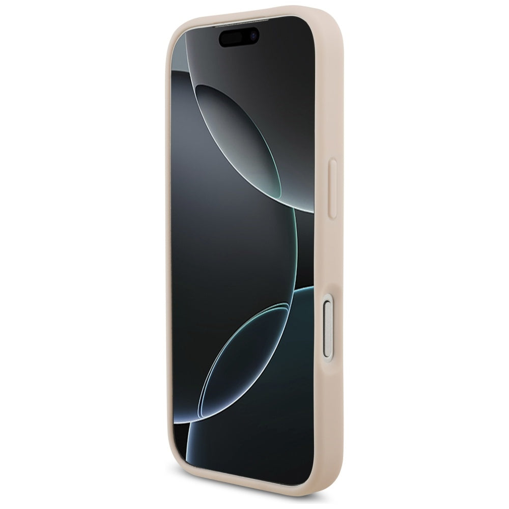 Etui na Apple iPhone 17 Pro, Guess, 4G Grained Big and Classic Logo, Różowy