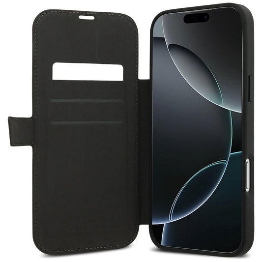 Etui dla Apple iPhone 17 Pro, Guess, 4G Metal Logo, Brązowy