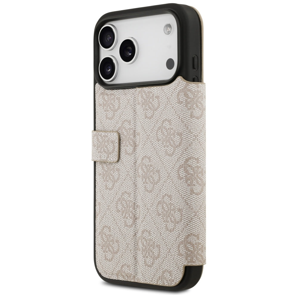 Etui na Apple iPhone 17 Pro, Guess, 4G Metal Logo, Różowy