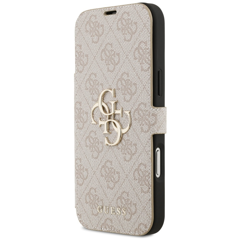Etui na Apple iPhone 17 Pro, Guess, 4G Metal Logo, Różowy