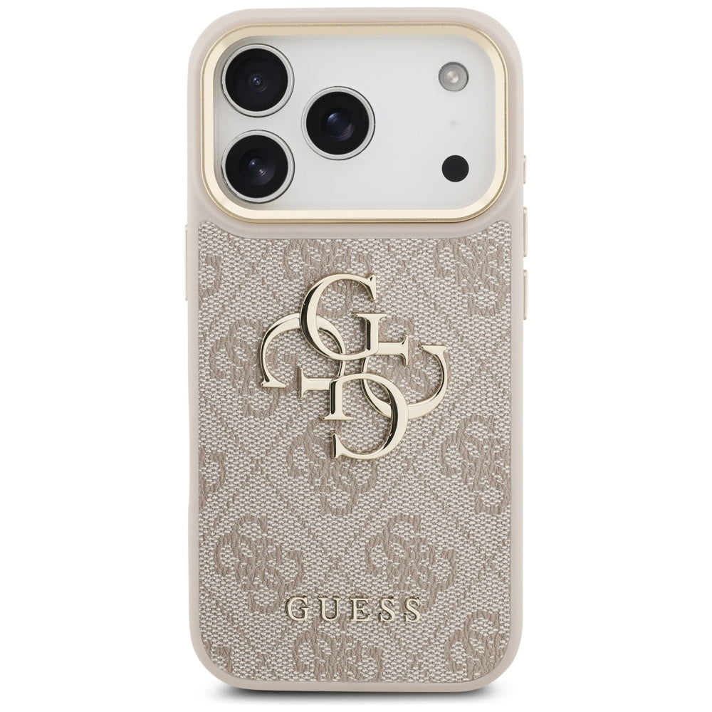 Etui na Apple iPhone 17 Pro, Guess, Big 4G Classic Logo with Big Strap, Różowy