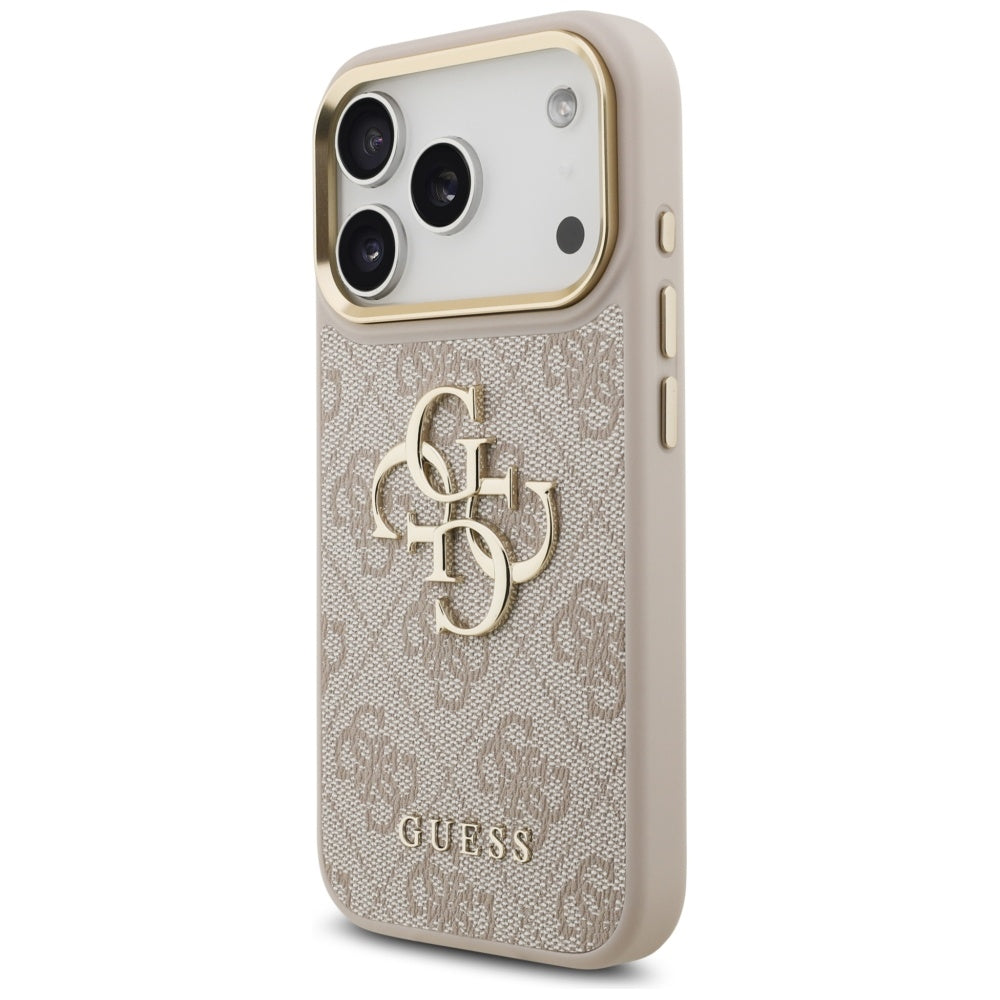 Etui na Apple iPhone 17 Pro, Guess, Big 4G Classic Logo with Big Strap, Różowy