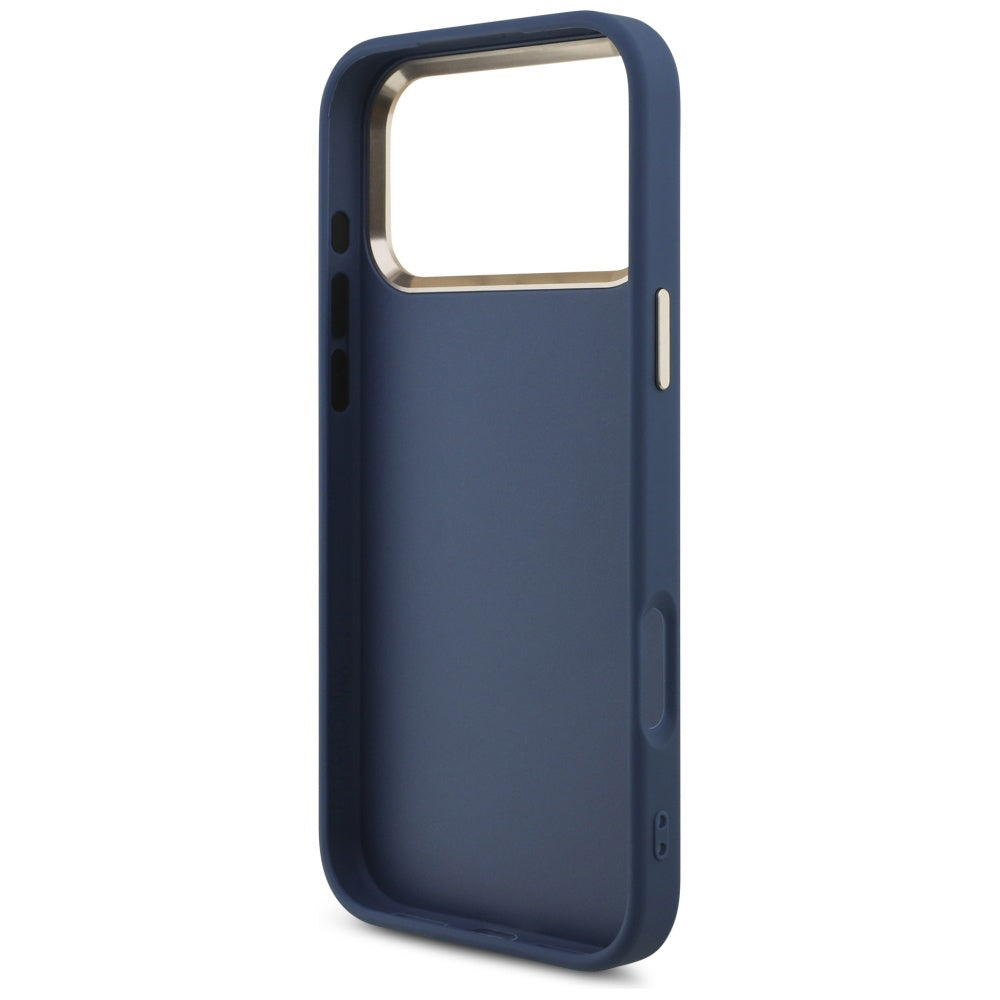 Etui na Apple iPhone 17 Pro, Guess, Big 4G Logo Classic, Złoty Niebieski