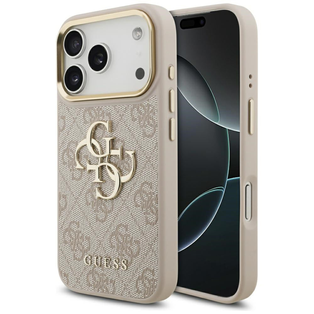 Etui na Apple iPhone 17 Pro, Guess, Big 4G Logo Classic, Różowe Złoto