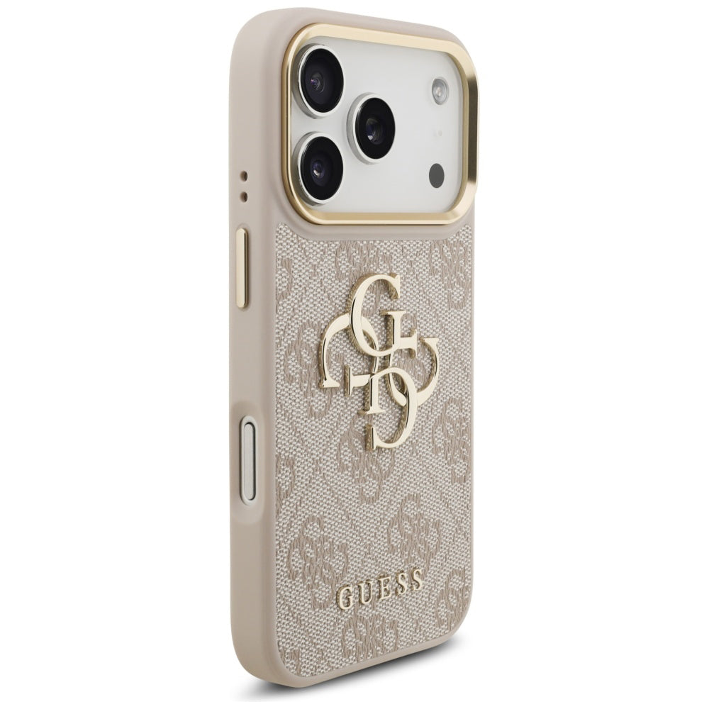 Etui na Apple iPhone 17 Pro, Guess, Big 4G Logo Classic, Różowe Złoto