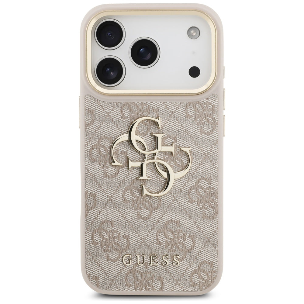 Etui na Apple iPhone 17 Pro, Guess, Big 4G Logo Classic, Różowe Złoto