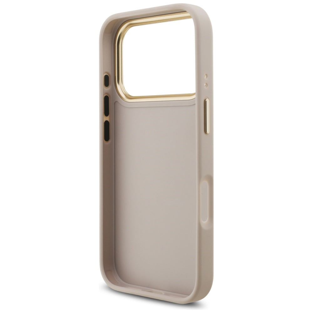 Etui na Apple iPhone 17 Pro, Guess, Big 4G Logo Classic, Różowe Złoto