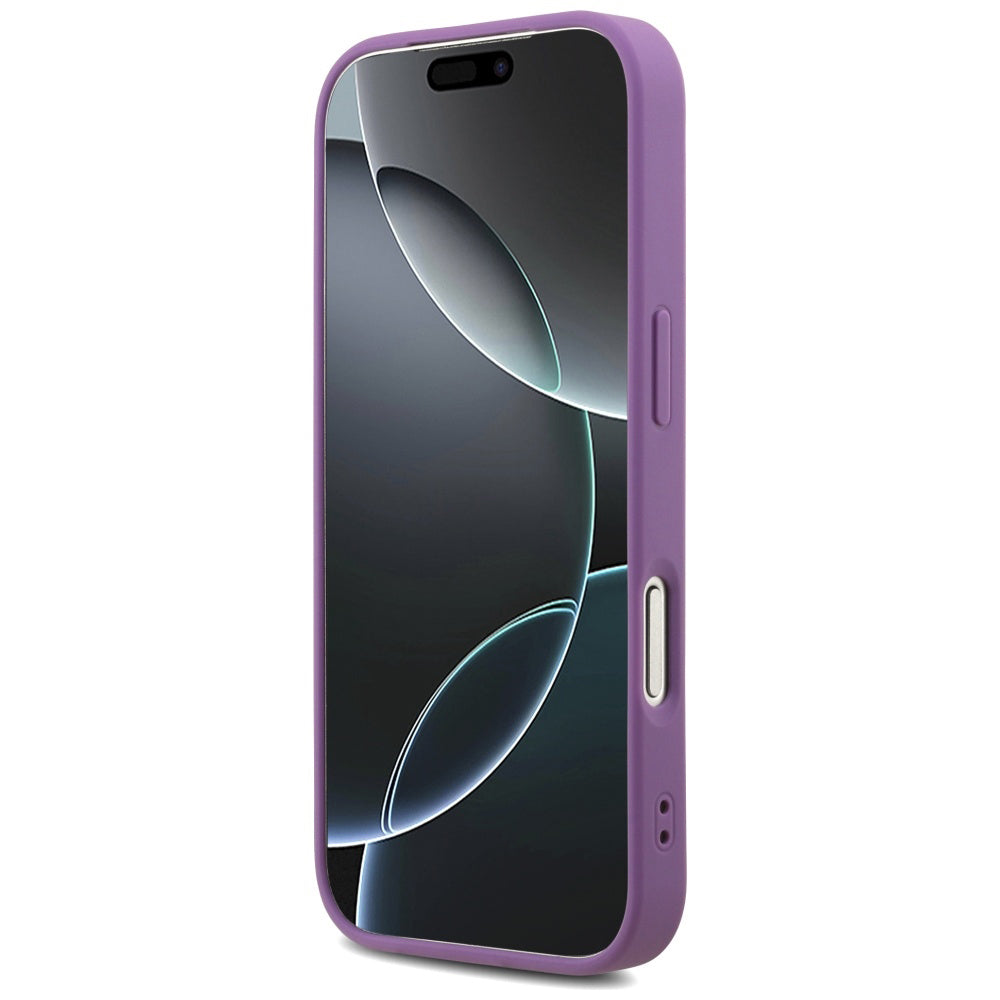 Etui na Apple iPhone 17 Pro, Guess, Fixed Glitter Big 4G, Fioletowy