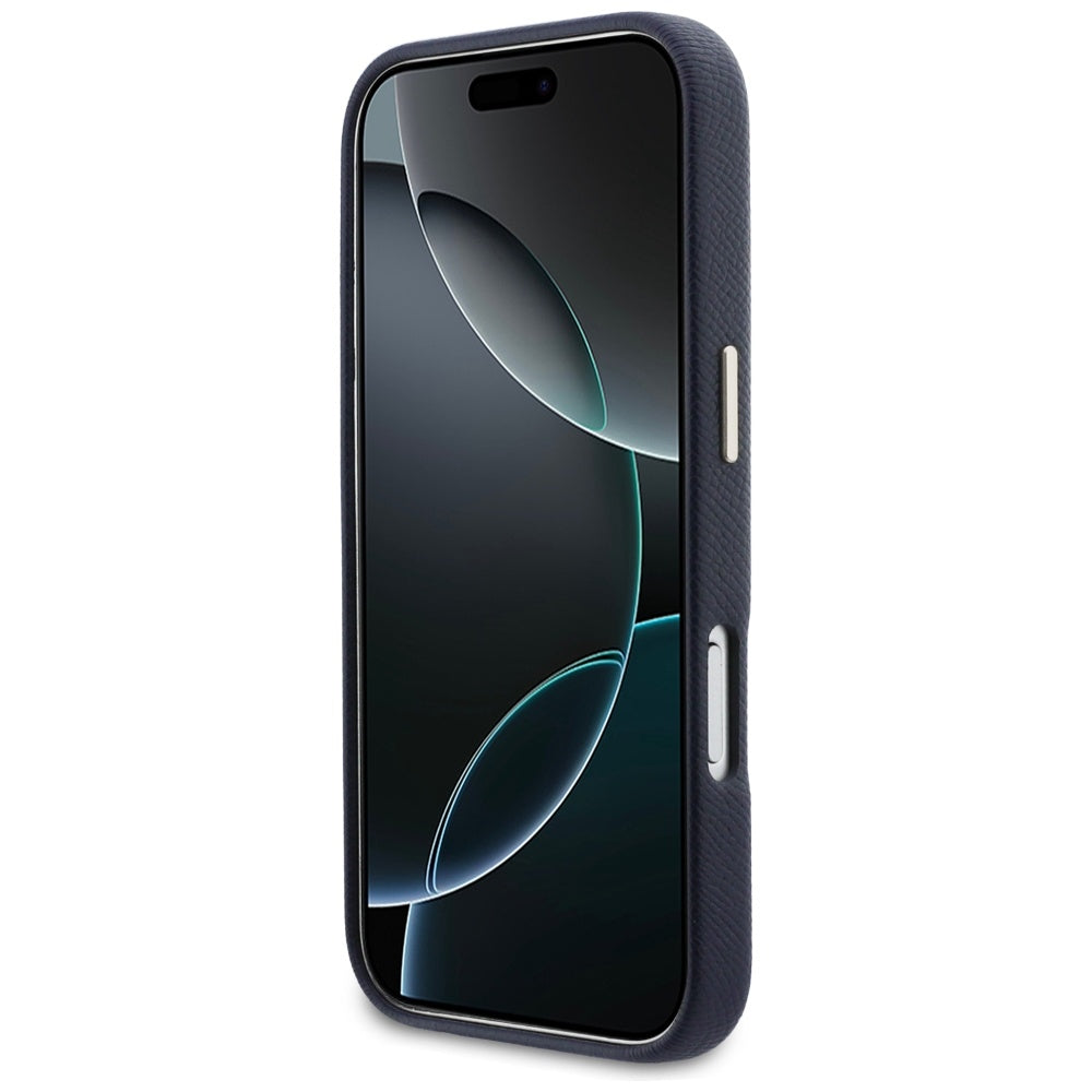 Etui na Apple iPhone 17 Pro, Guess, Resin Logo, Niebieskie