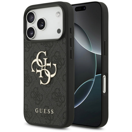 Case for Apple iPhone 17 Pro Max, Guess, 4G Big Logo, Black