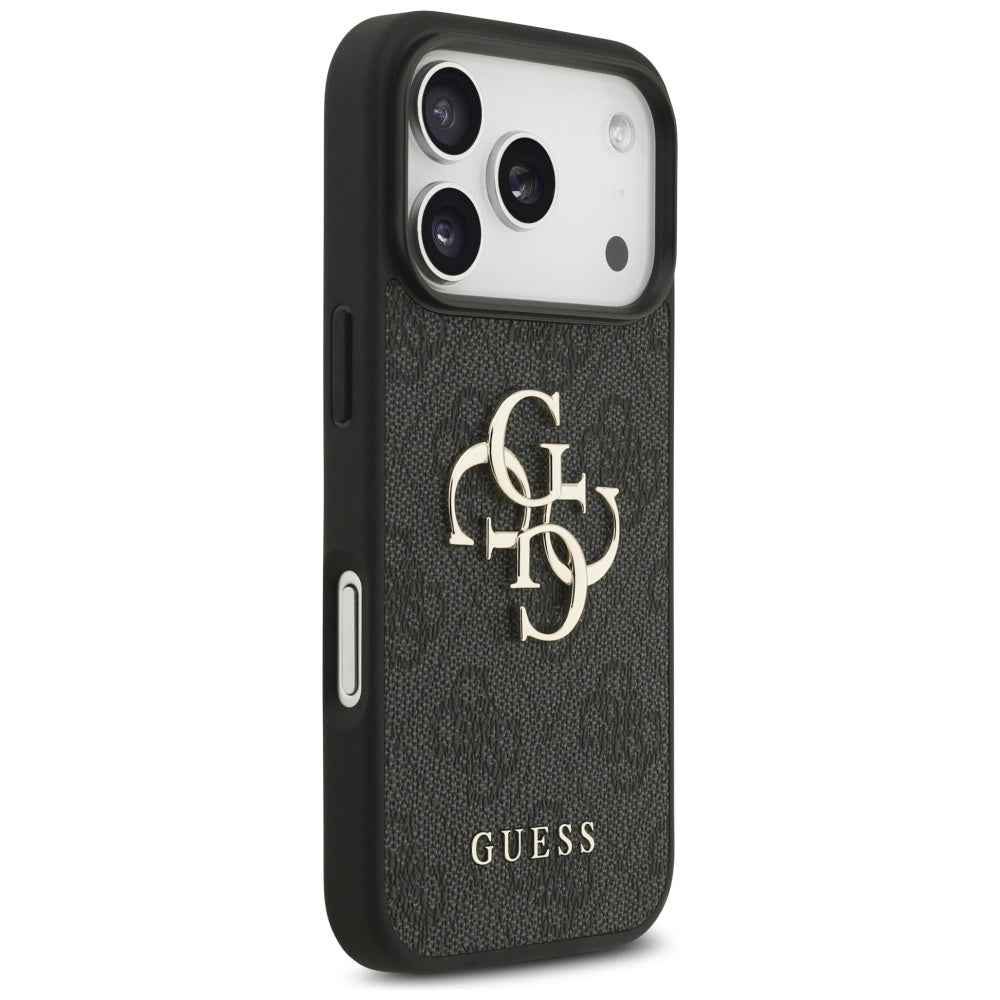 Etui na Apple iPhone 17 Pro Max, Guess, 4G Classic Logo with Strap, Czarne
