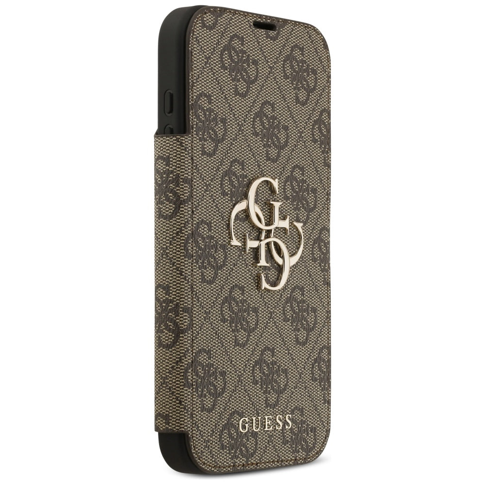 Etui na Apple iPhone 17 Pro Max, Guess, 4G Metal Logo, Brązowy