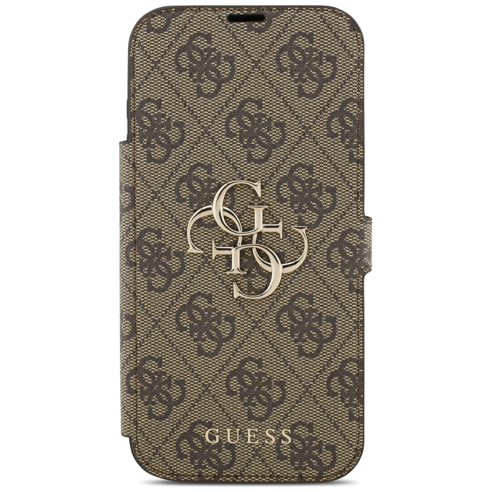 Etui na Apple iPhone 17 Pro Max, Guess, 4G Metal Logo, Brązowy