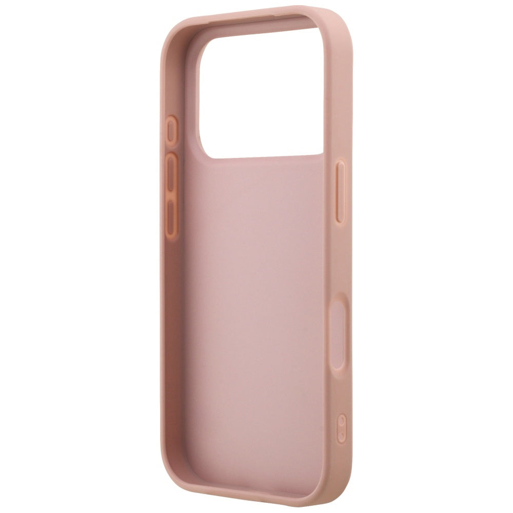 Etui na Apple iPhone 17 Pro Max, Guess, Fixed Glitter Big 4G, Różowy