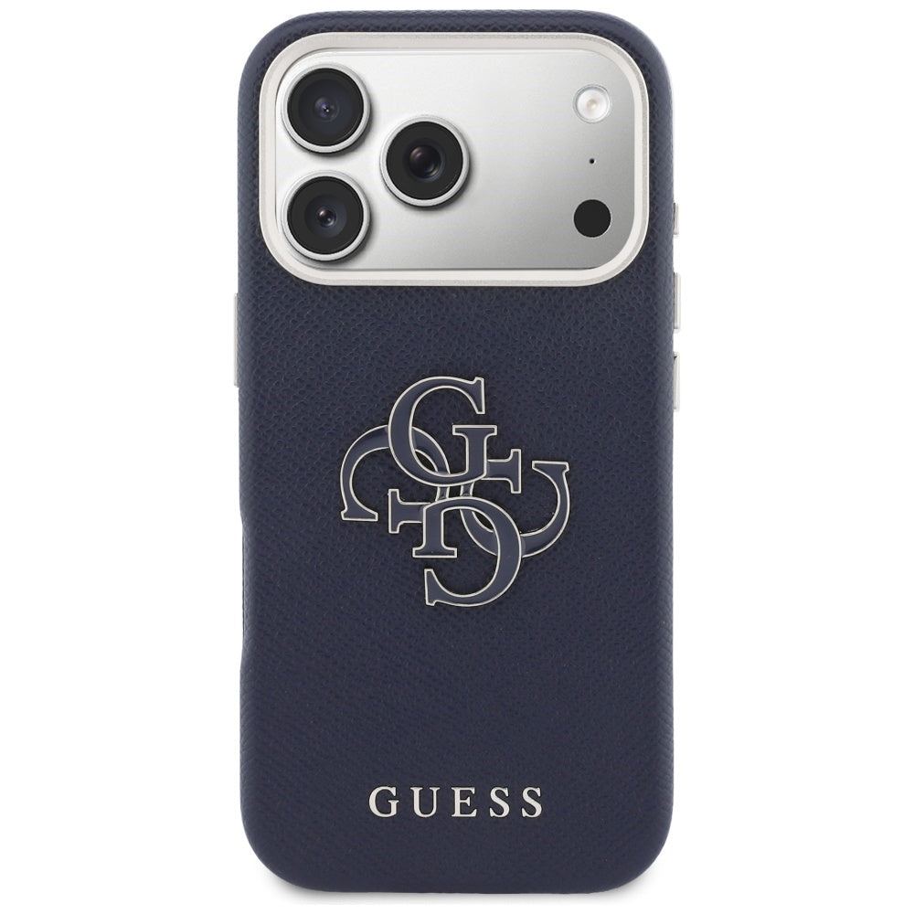 Etui na Apple iPhone 17 Pro Max, Guess, Resin Logo, Niebieskie