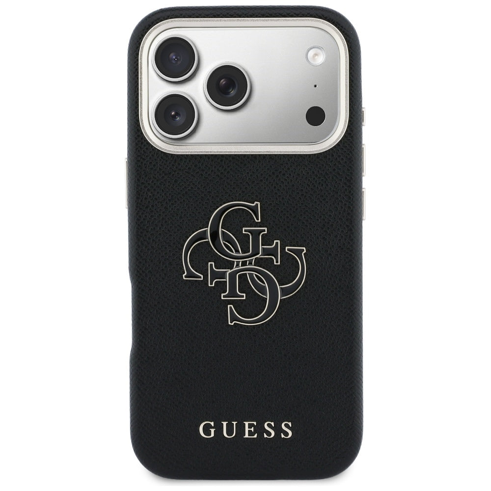 Etui na Apple iPhone 17 Pro Max, Guess, Resin Logo, Czarne