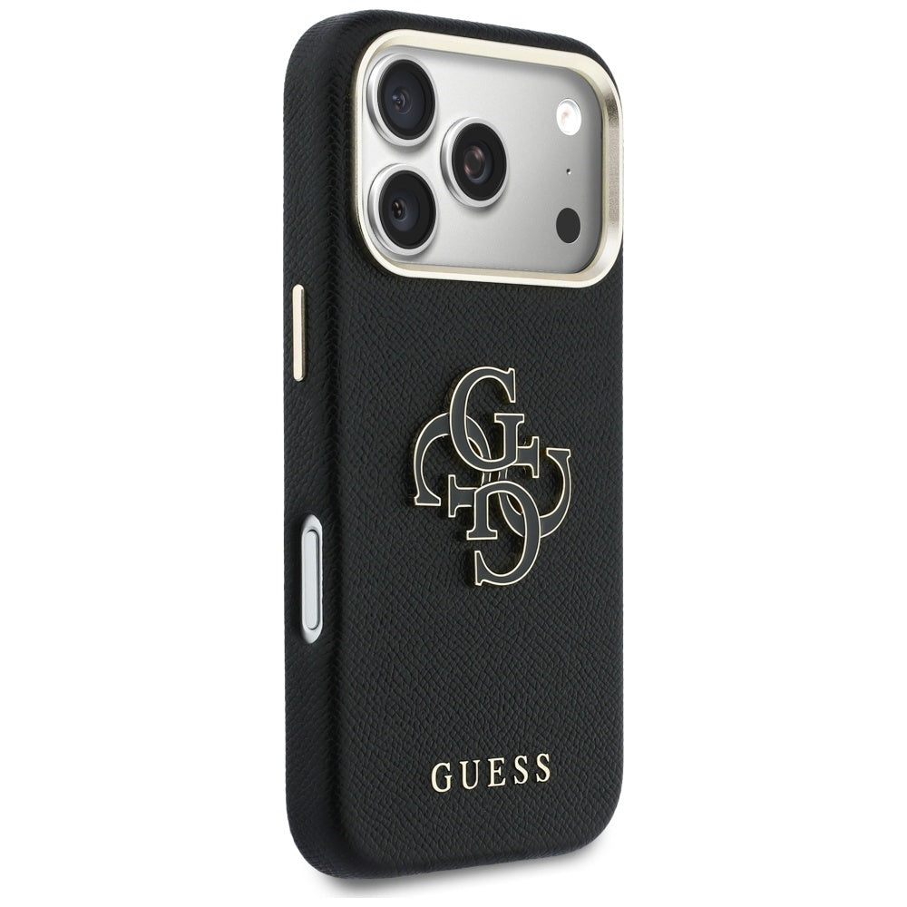 Etui na Apple iPhone 17 Pro Max, Guess, Resin Logo, Czarne