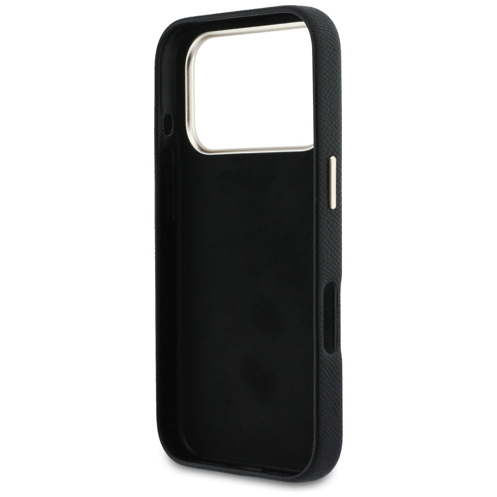 Etui na Apple iPhone 17 Pro Max, Guess, Resin Logo, Czarne