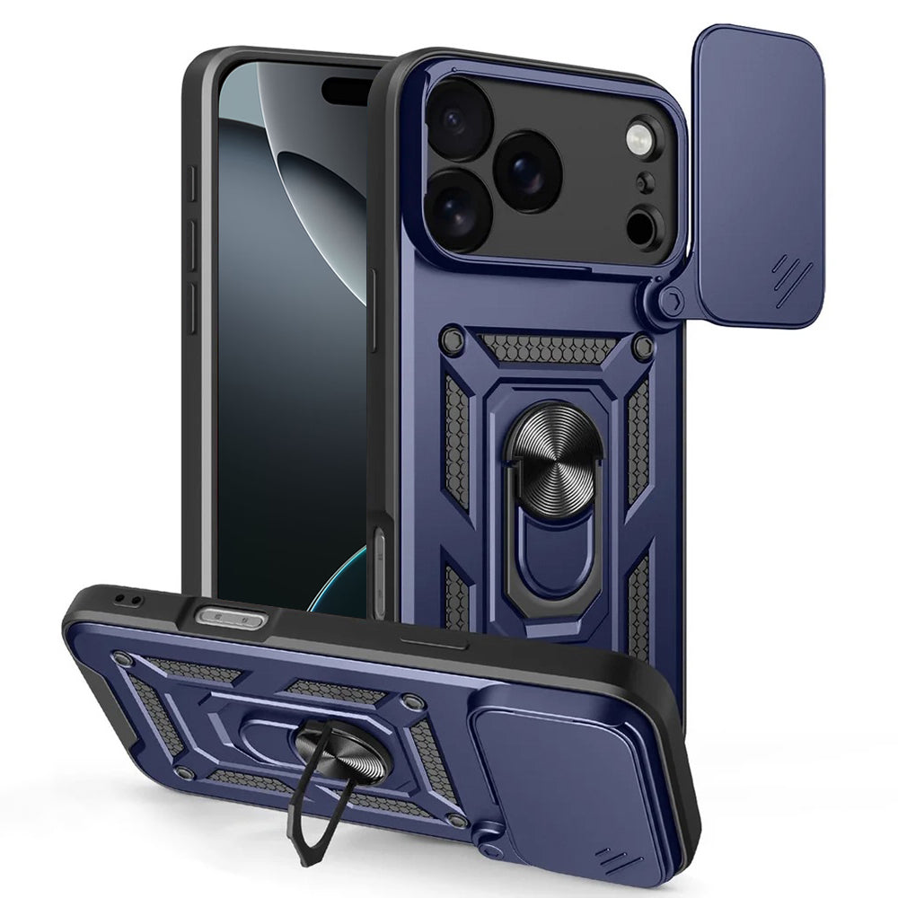 Etui na Apple iPhone 17 Pro Max, Techsuit, CamShield, Niebieskie