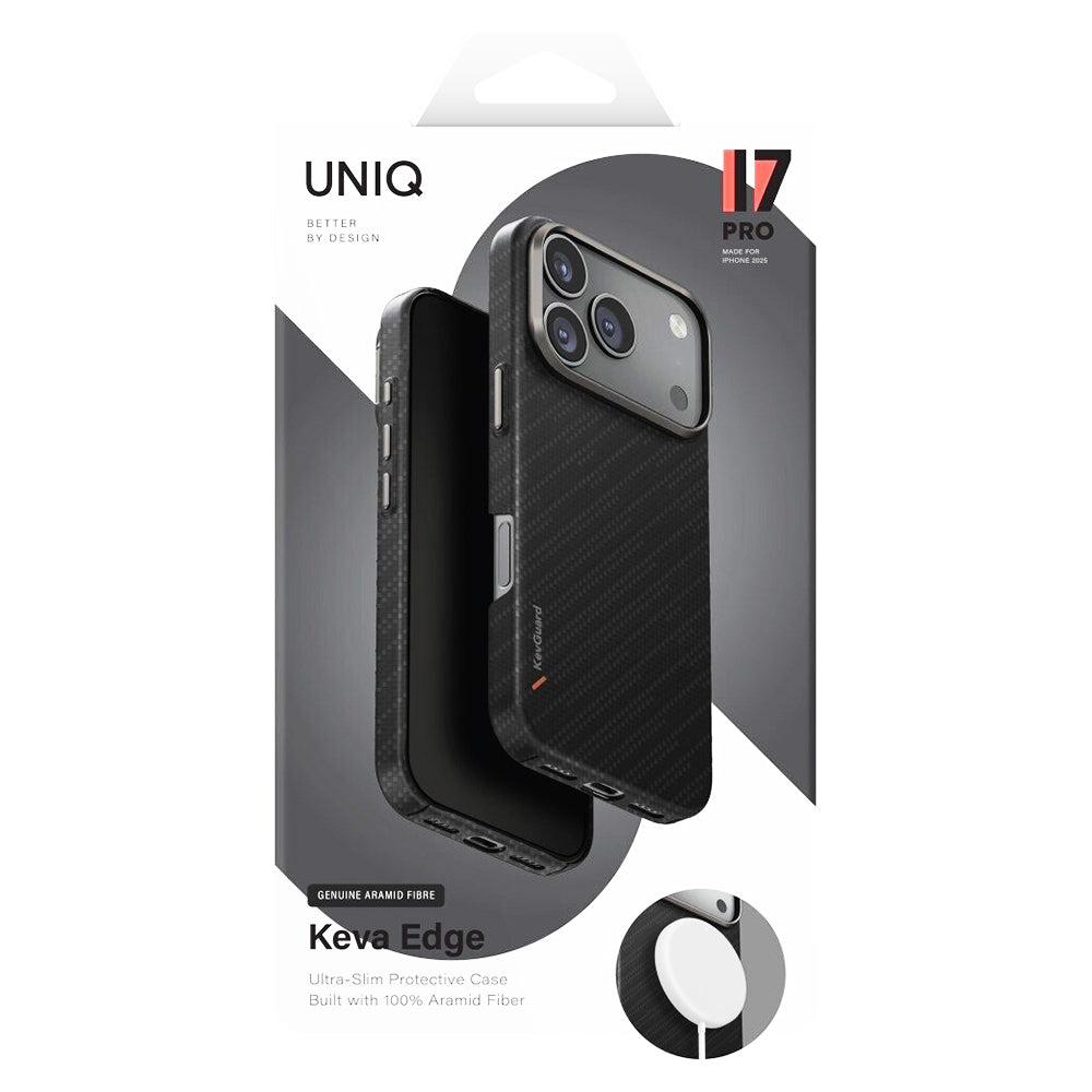 Etui MagSafe dla Apple iPhone 17 Pro Max, UNIQ, Keva MagClick, Ciemnoszary
