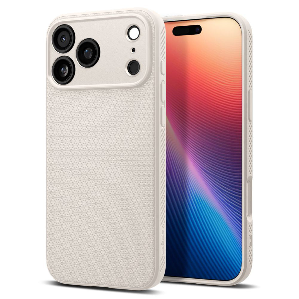 Etui na Apple iPhone 17 Pro, Spigen, Liquid Air, Beżowy