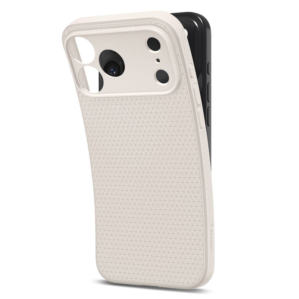 Etui na Apple iPhone 17 Pro, Spigen, Liquid Air, Beżowy