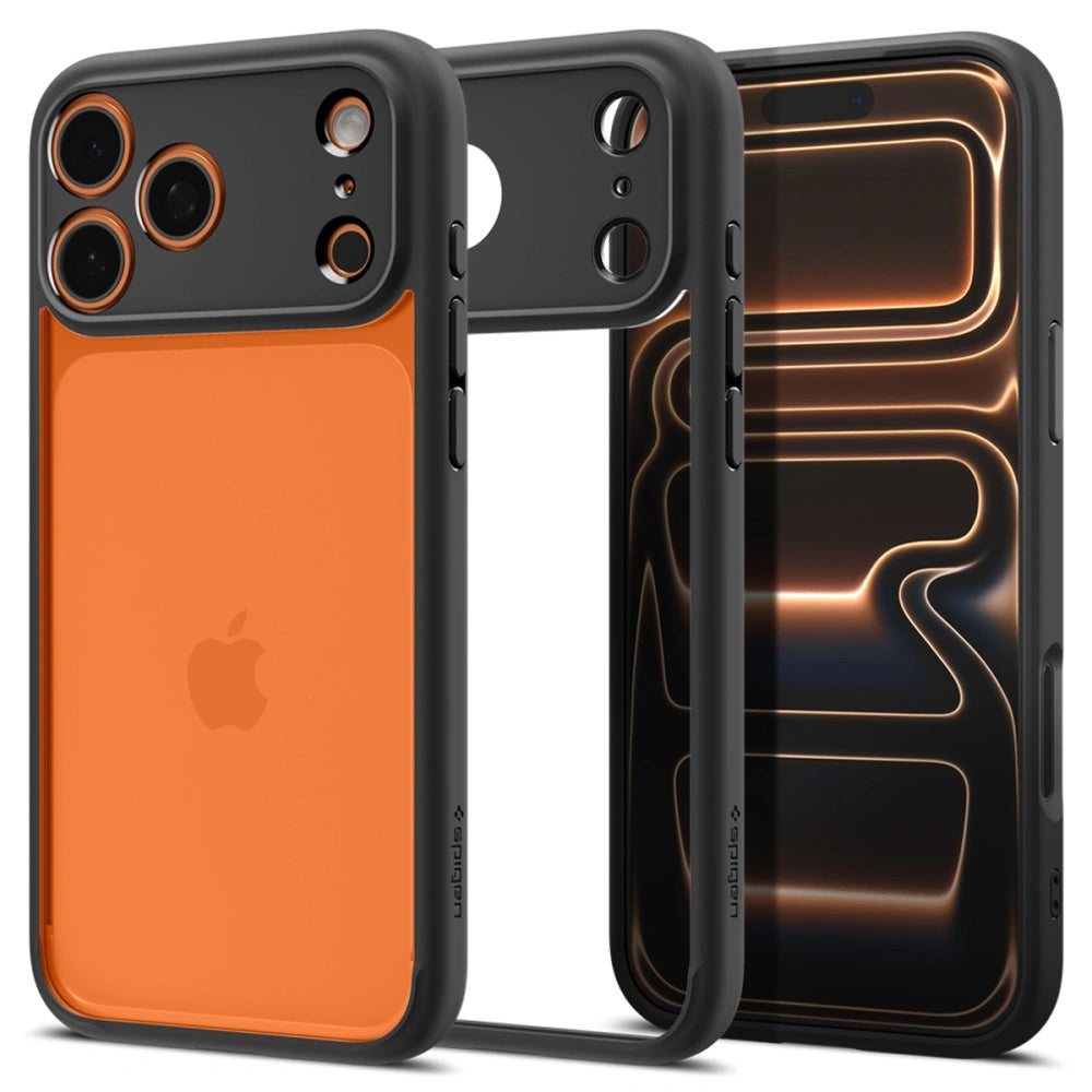 Etui na Apple iPhone 17 Pro, Spigen, Ultra Hybrid, Czarne Matowe ACS10343