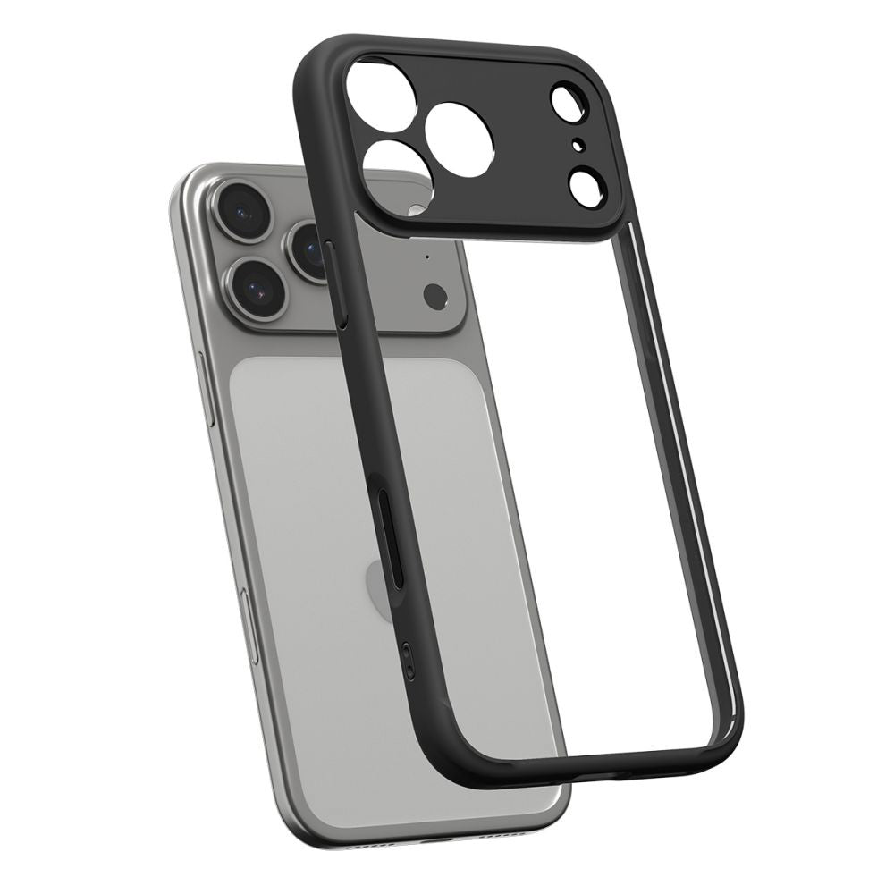 Etui na Apple iPhone 17 Pro, Spigen, Ultra Hybrid, Czarne Matowe ACS10343