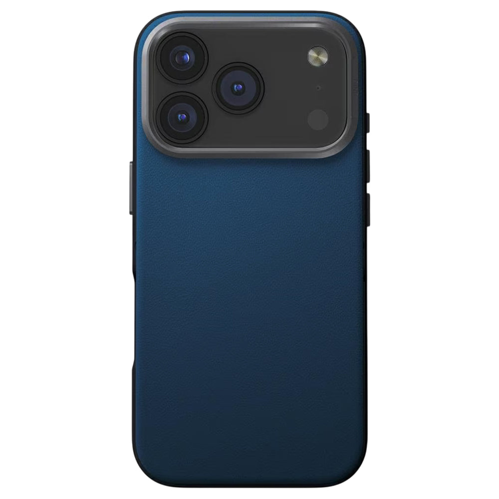 Etui na Apple iPhone 17 Pro, UNIQ, Lyden Leatherette, Czarny Niebieski
