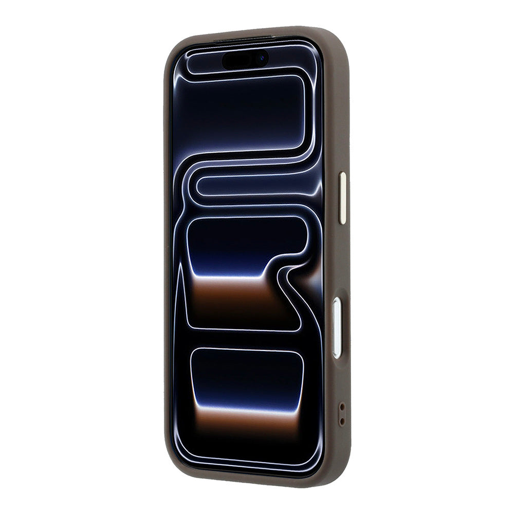 Etui na Apple iPhone 18 Pro / 17 Pro, Guess, 4G Big Resin Logo, Brązowe