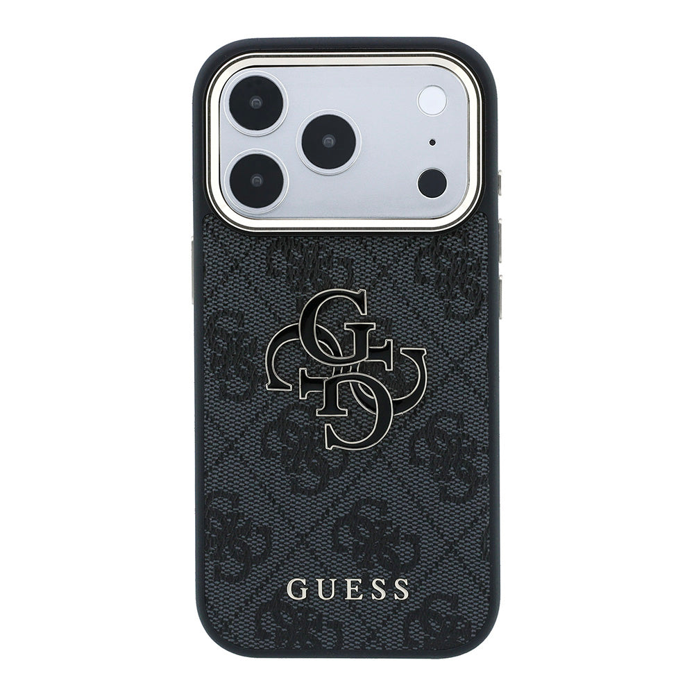 Etui na Apple iPhone 18 Pro / 17 Pro, Guess, 4G Big Resin Logo, Czarna