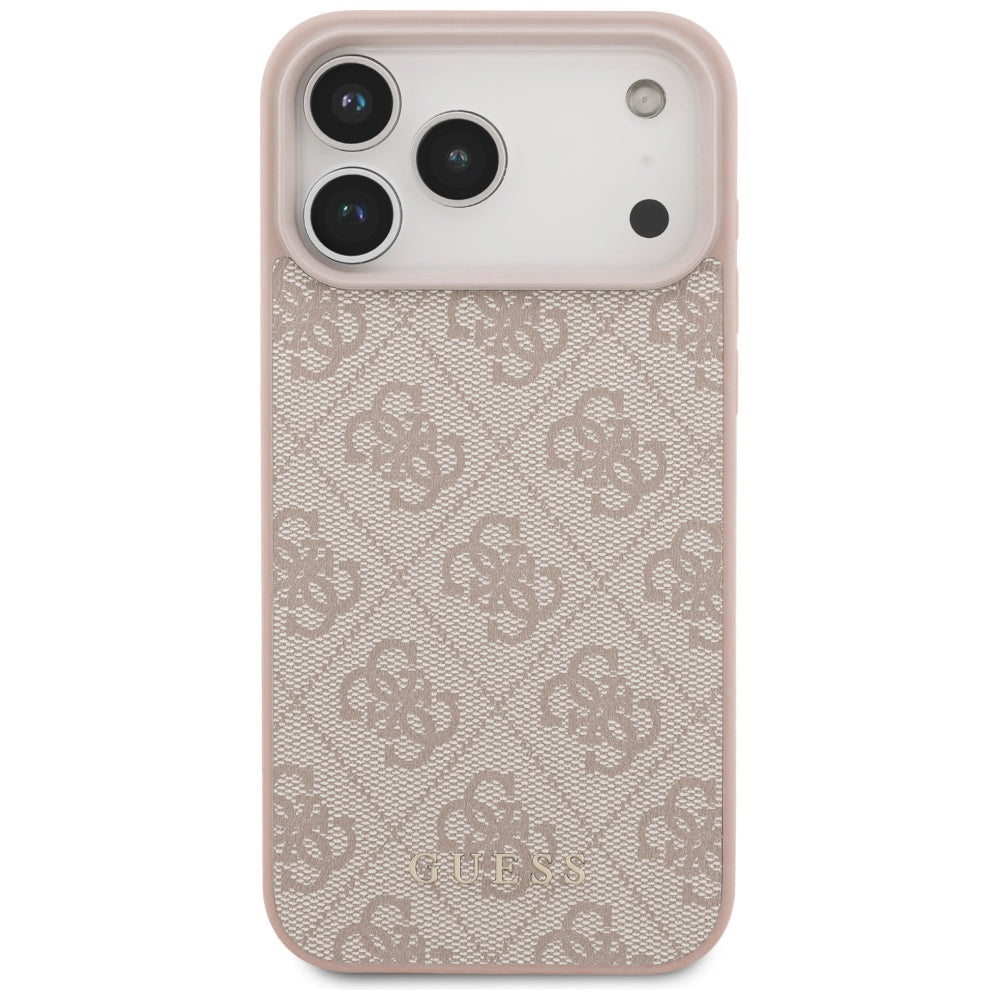 Case for Apple iPhone 18 Pro / 17 Pro, Guess, 4G Classic Logo, Pink