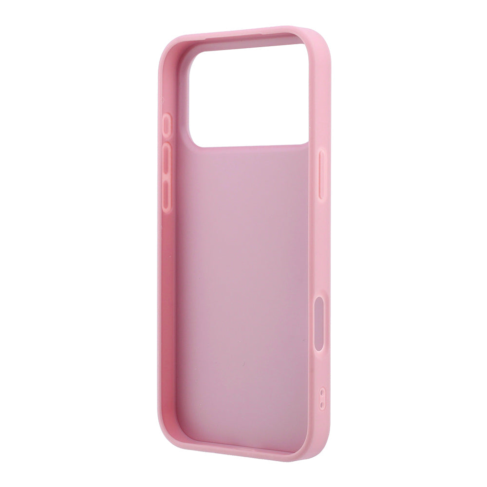 Etui na Apple iPhone 18 Pro / 17 Pro, Guess, Fixed Glitter Big 4G, Różowe