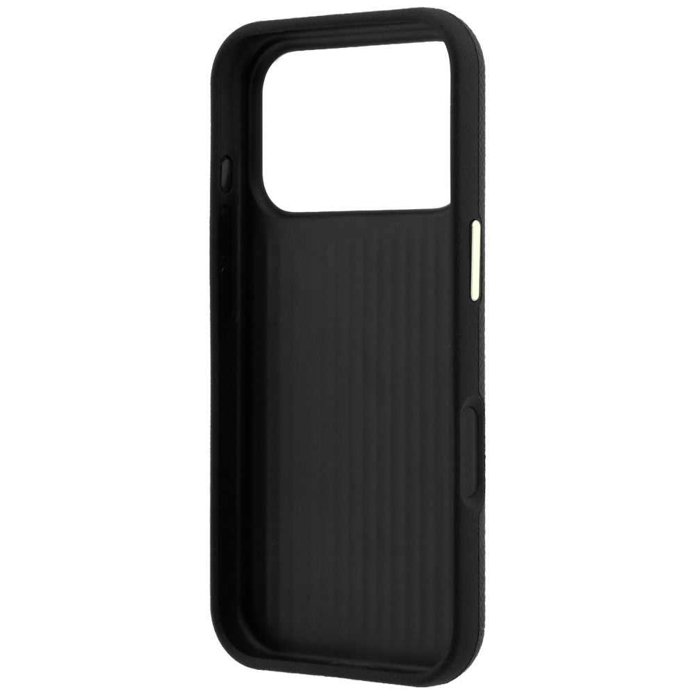 Etui na Apple iPhone 18 Pro / 17 Pro, Guess, Grained Big Resin Logo, czarne