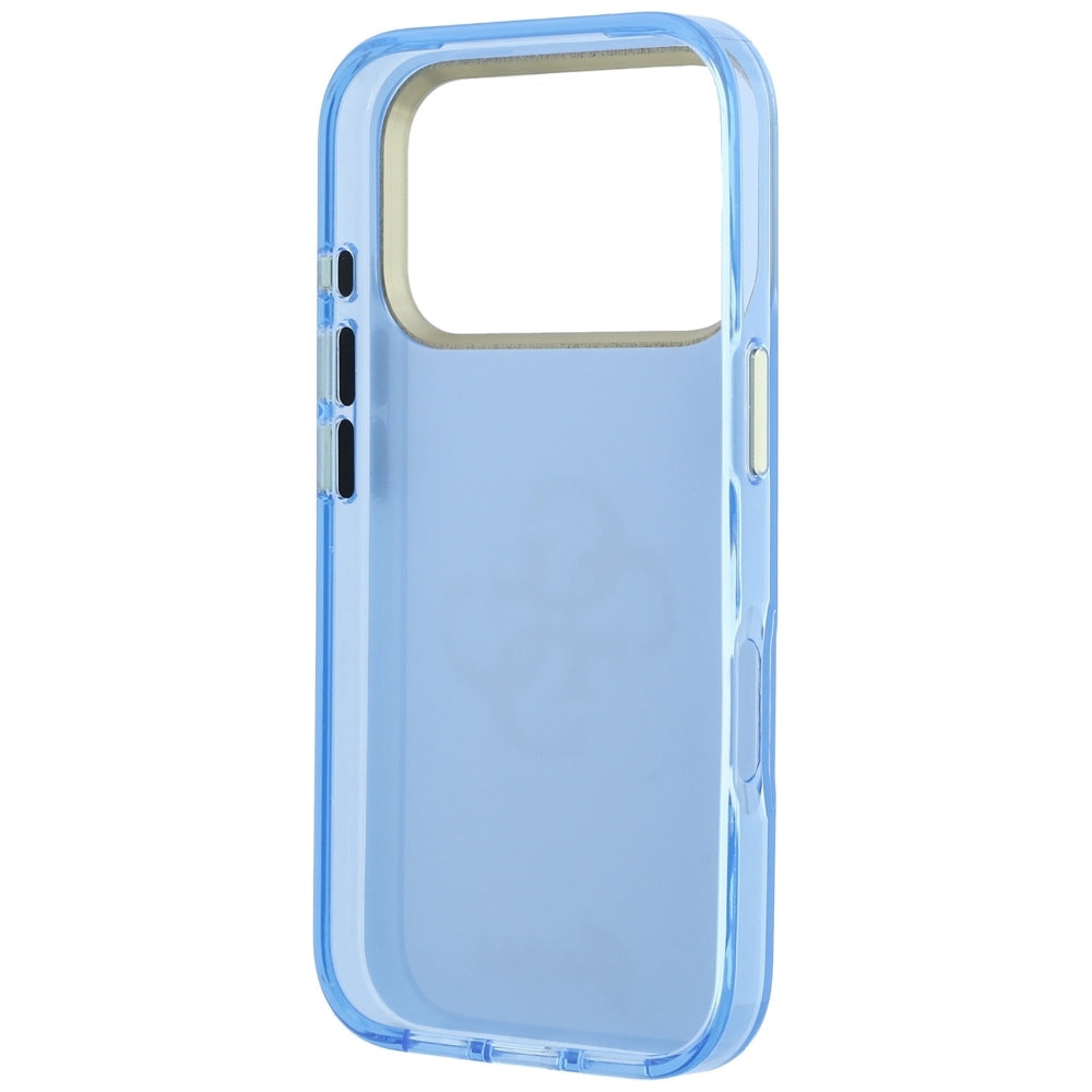 Etui na Apple iPhone 18 Pro / 17 Pro, Guess, IML 4G Metal Script, Bleu