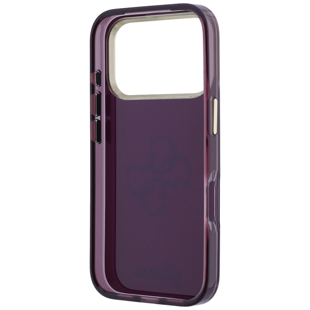 Etui na Apple iPhone 18 Pro / 17 Pro, Guess, IML 4G Metal Script, Wiśniowy