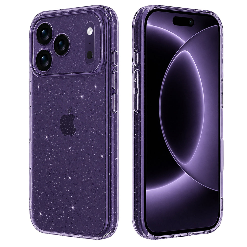 Etui na Apple iPhone 18 Pro / 17 Pro, Techsuit, SparkleSkin, Przezroczyste