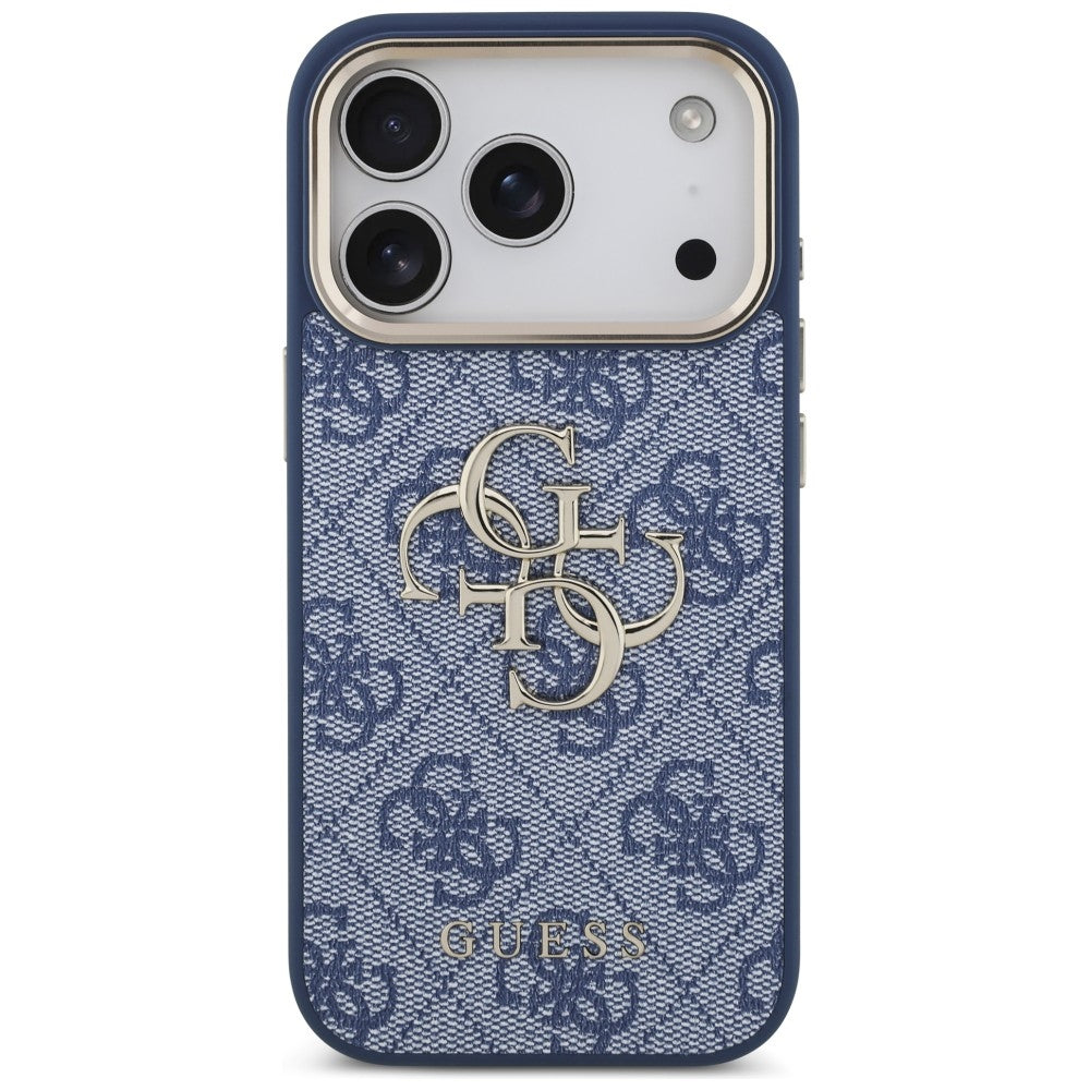 Etui na Apple iPhone 18 Pro Max / 17 Pro Max, Guess, 4G Big Classic Logo, Niebieskie