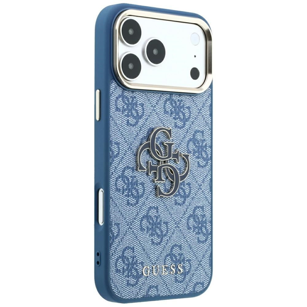 Case for Apple iPhone 18 Pro Max / 17 Pro Max, Guess, 4G Big Resin Logo, Blue