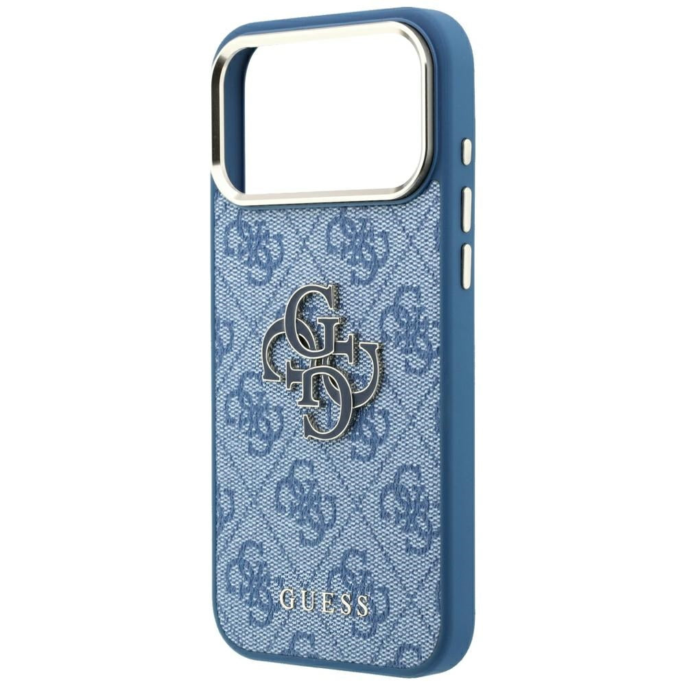 Case for Apple iPhone 18 Pro Max / 17 Pro Max, Guess, 4G Big Resin Logo, Blue