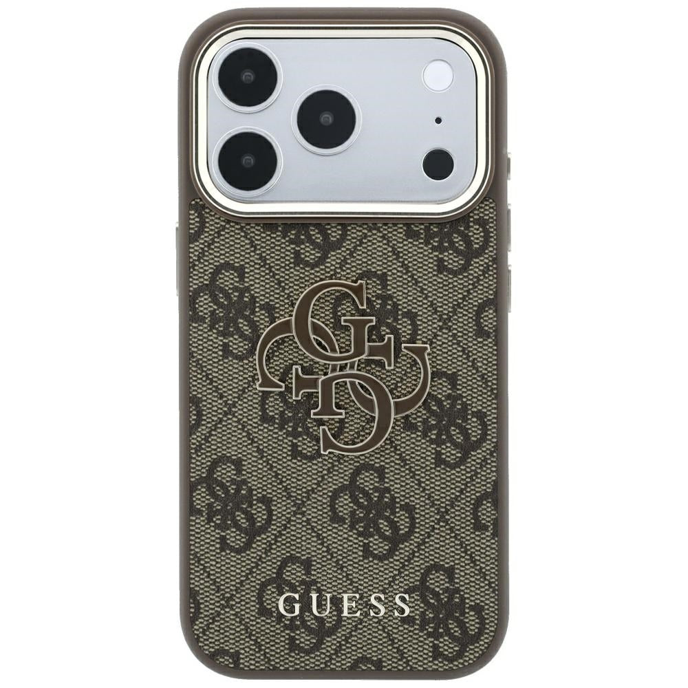 Etui na Apple iPhone 18 Pro Max / 17 Pro Max, Guess, 4G Big Resin Logo, Brązowe
