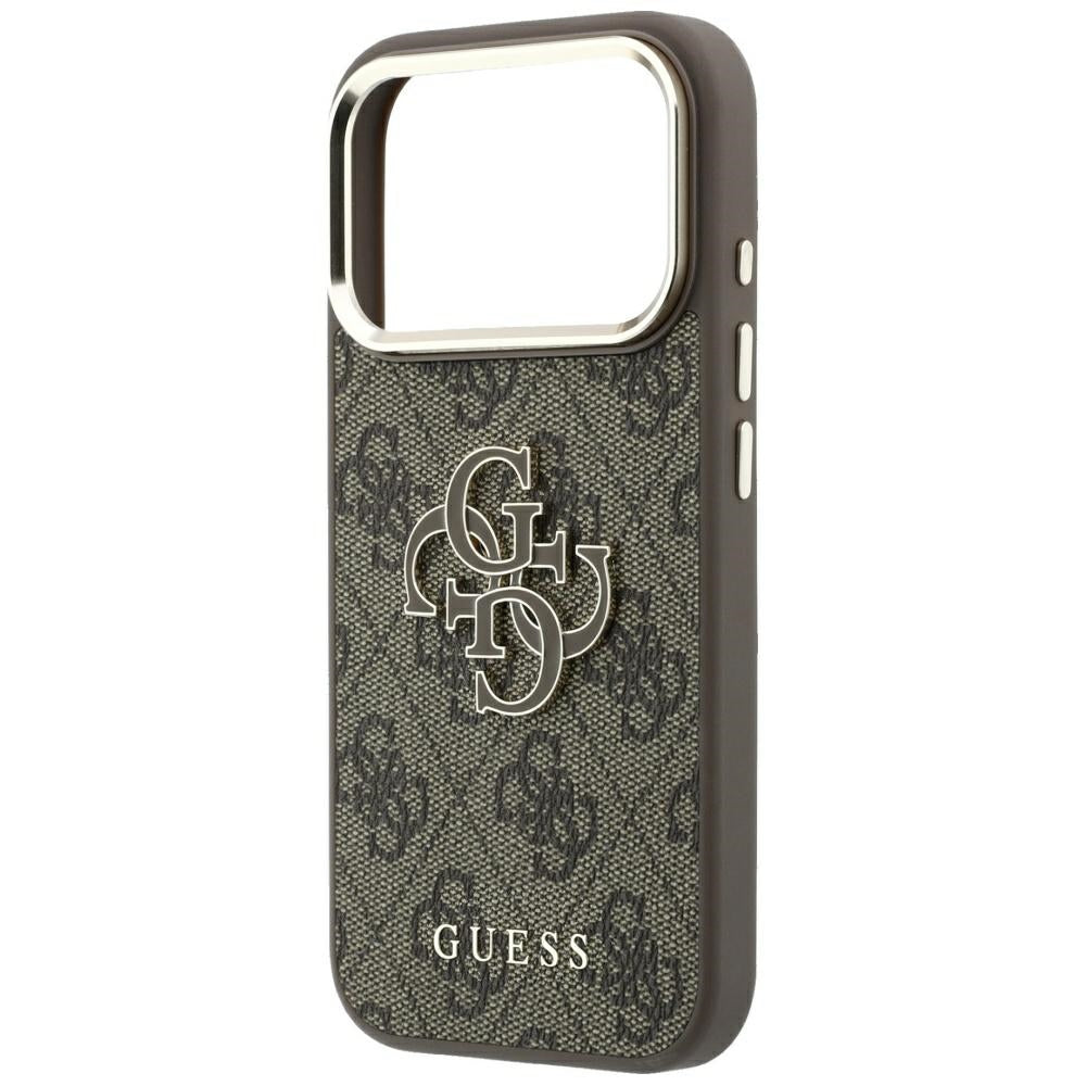Etui na Apple iPhone 18 Pro Max / 17 Pro Max, Guess, 4G Big Resin Logo, Brązowe